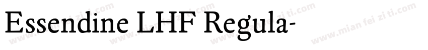 Essendine LHF Regula字体转换